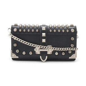 Prada Cahier chain Shoulder Bag pochette clutch black Nero